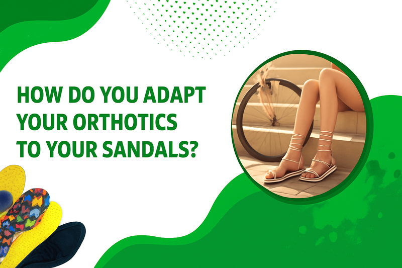 How do you adapt your orthotics to your sandals?