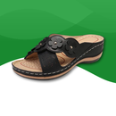 Orthopedic slides for women in synthetic leather for summer