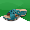 Orthopedic slides for women in synthetic leather for summer