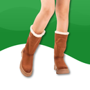 Orthopedic boot in faux leather