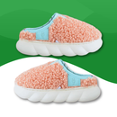 Orthopedic slippers for women in fur for the home