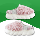 Orthopedic slippers for women in fur for the home