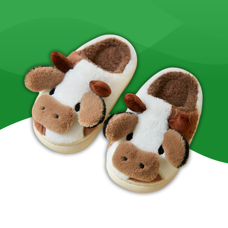 Orthopedic flip flops with Cow Head Pattern for Men