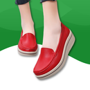 Synthetic Leather Platform Loafers