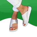 Orthopedic slides with Wedge Heels