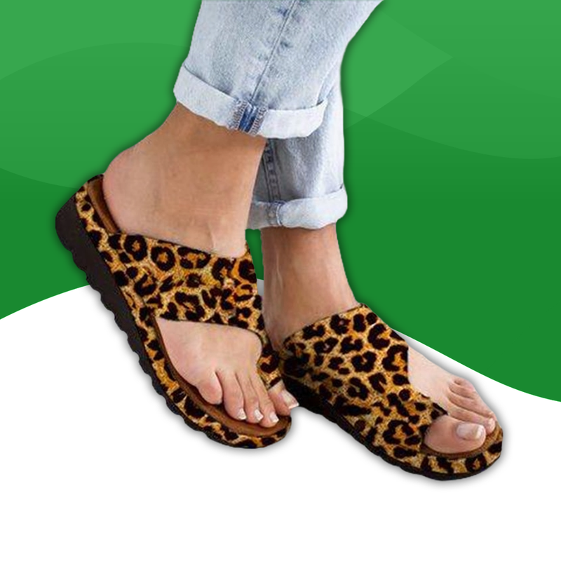 Orthopedic slides with Wedge Heels