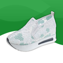 Orthopedic slippers Embroidered Flower Style Sneaker for Women