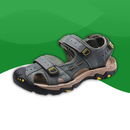 Orthopedic sandals in Genuine Breathable Leather for Men