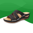 Orthopedic slides with floral design for women