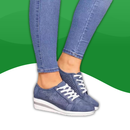 Orthopedic sneakers casual wedge for women