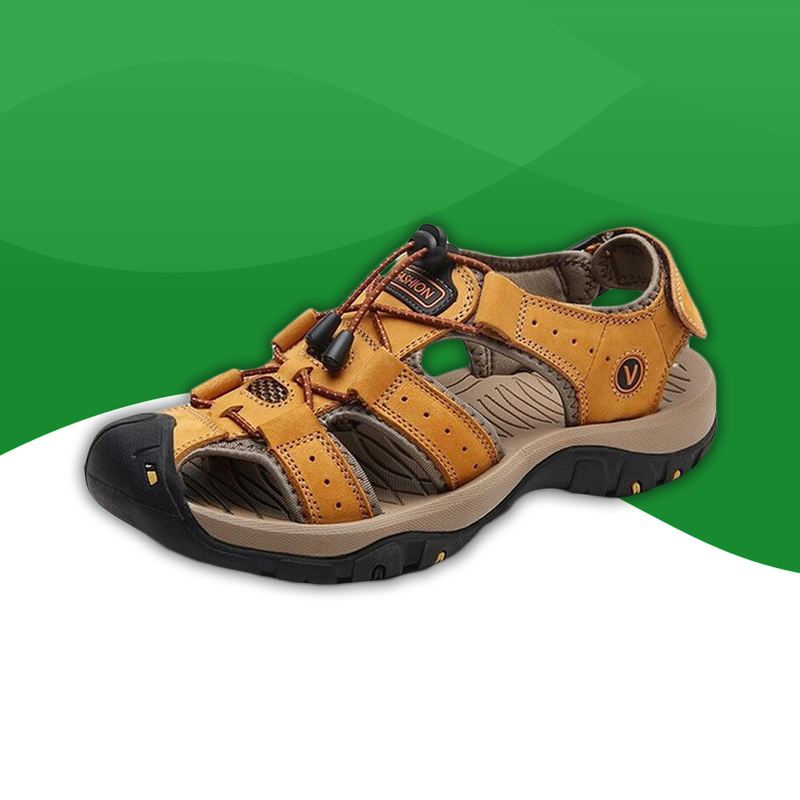 Orthopedic sandals for summer in durable fabric for men