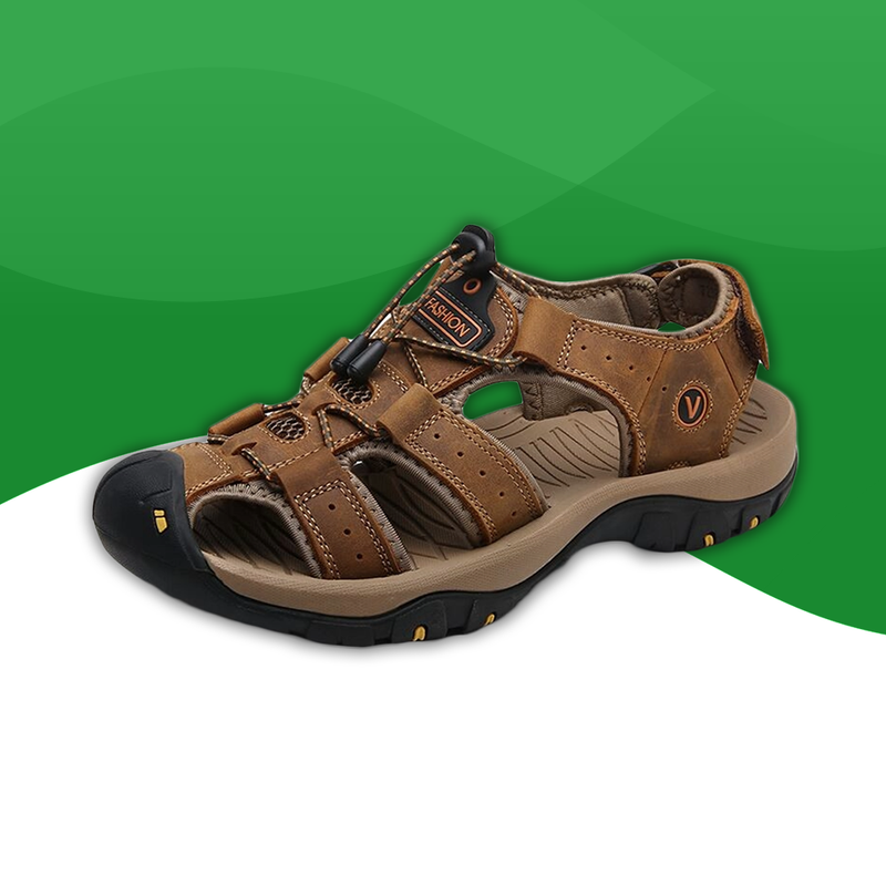 Orthopedic sandals for summer in durable fabric for men