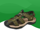 Orthopedic sandals for summer in durable fabric for men