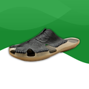 Orthopedic sandals for men in leather