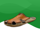 Orthopedic sandals for men in leather