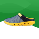 Orthopedic slippers styled as strap sneakers for men