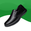 Chic black orthopedic shoes for men